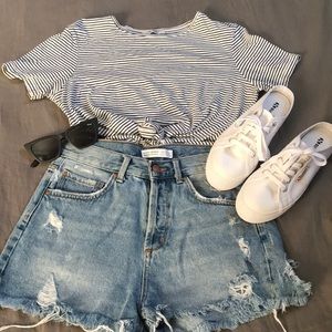 Zara striped t shirt